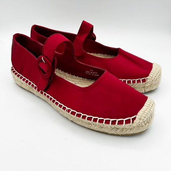 Jeffrey Campbell Shoes - Jeffrey Campbell Ariel Mary Jane Esapdrille Flats Size 8.5 Women's